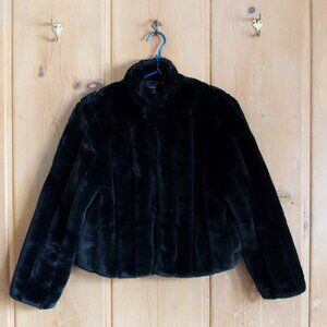 Lulus Classic Black Faux Fur Coat